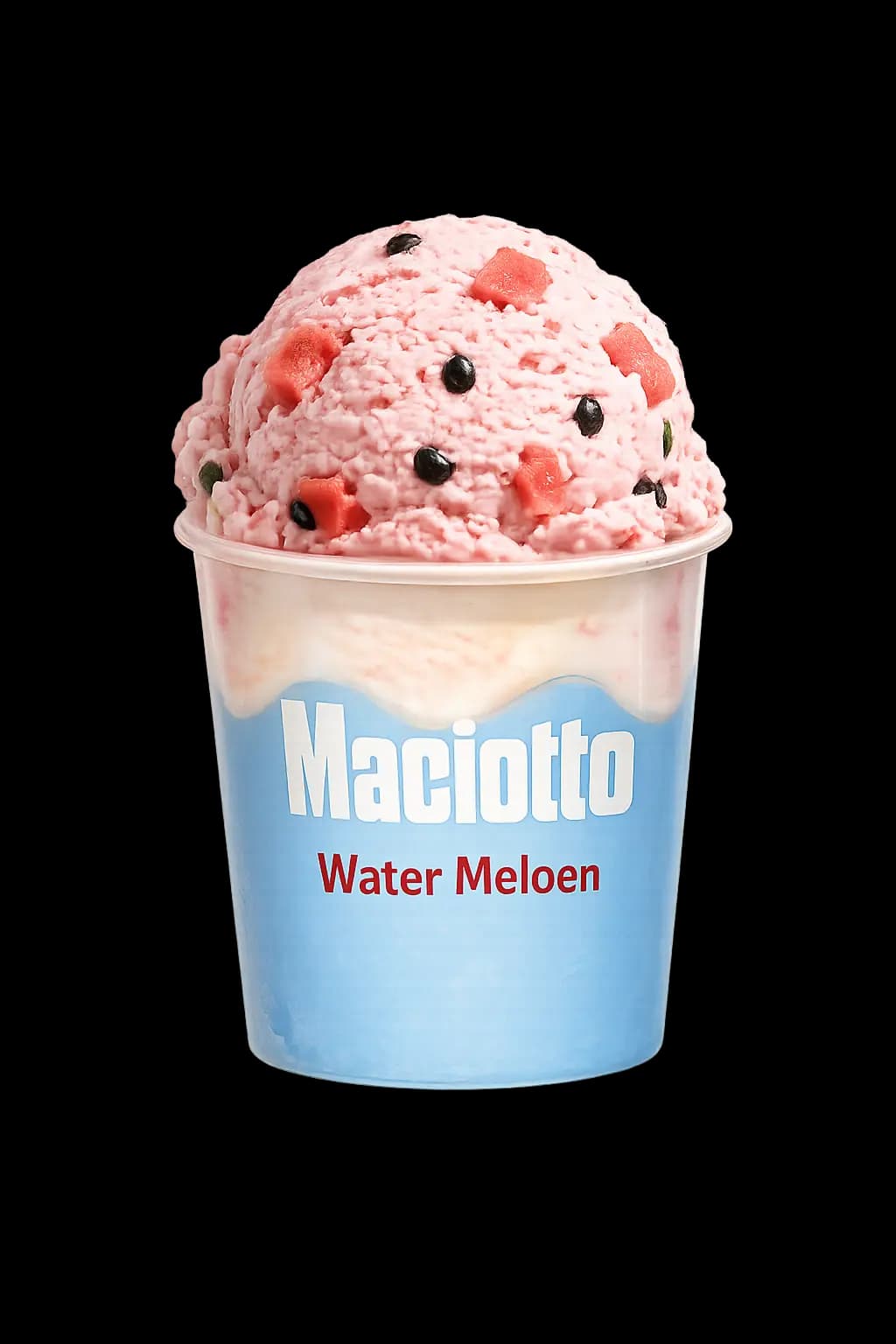 Watermeloen gelato cup